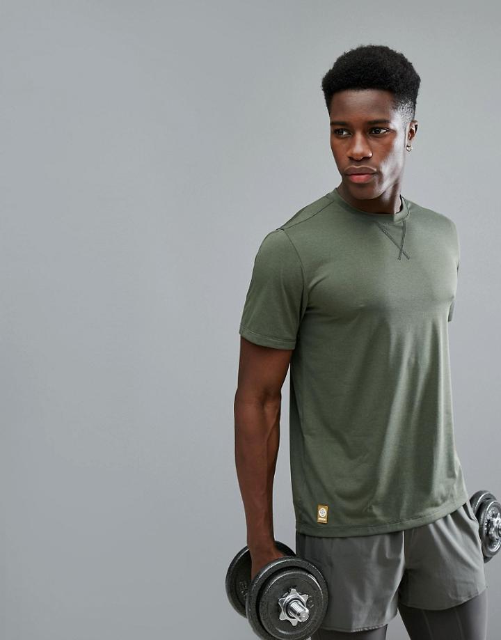 Skins Training Avatar T-shirt In Khaki Sp00501213009 - Green