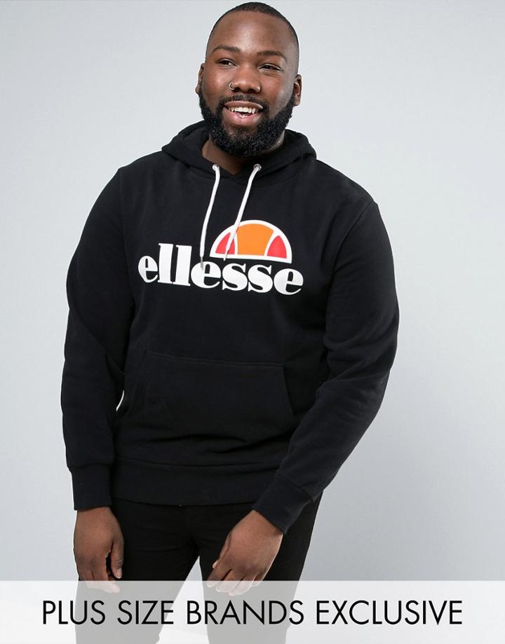 Ellesse Plus Hoodie With Classic Logo - Black