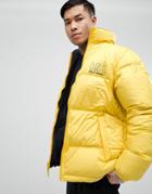 Sweet Sktbs X Helly Hansen Reversible Puffer Jacket With Back Print - Navy