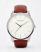 Unknown Classic Leather Strap Watch - Brown
