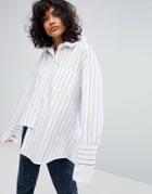 Stylenanda Shirt With Hooded Under Layer - White