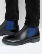 Dune Chunky Chelsea Boots With Color Pop Detail - Black