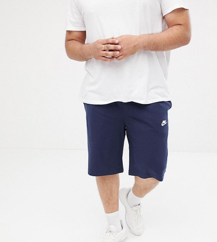 Nike Plus Jersey Club Shorts In Navy