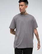Night Addict Center Seam T-shirt - Gray