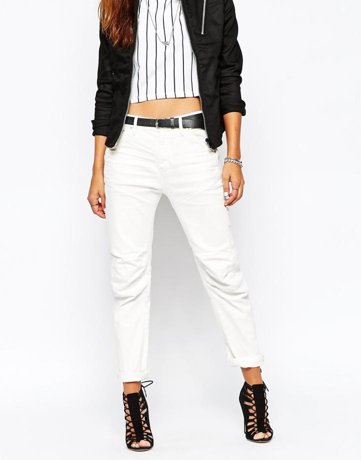 G Star 5620 3d Low Boyfriend Jeans - White