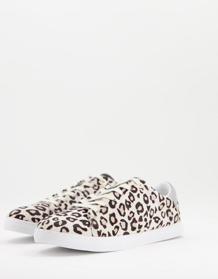 Ted Baker Feekey Animal Print Sneakers-white