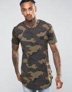 Good For Nothing T-shirt In Camo - Green