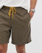 Pull & Bear Jogger Shorts In Brown - Brown