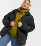Yours Padded Jacket In Black