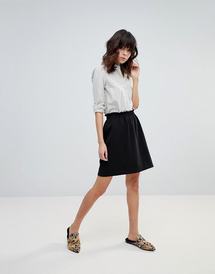 Y.a.s Thilde A-line Skirt - Black