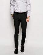 Asos Super Skinny Suit Pants In Charcoal - Charcoal