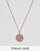 Katie Mullally Rose Gold English Half Penny Pendant Necklace - Rose Gold