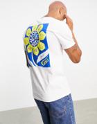 Vans Flower Daze Back Print T-shirt In White