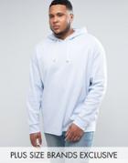 Puma Plus Waffle Oversized Hoodie In Blue Exclusive To Asos - Blue