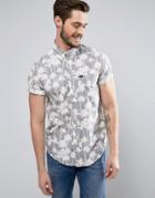 Lee Regular Fit Short Sleeve Shirt All Over Print - Gray