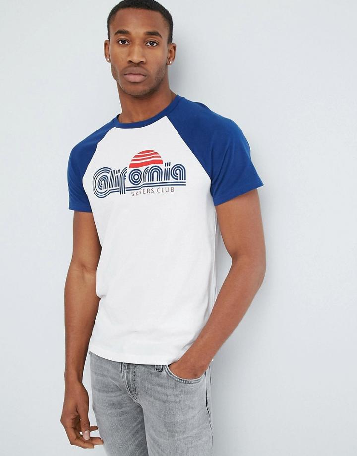 Celio T-shirt With California Logo - White