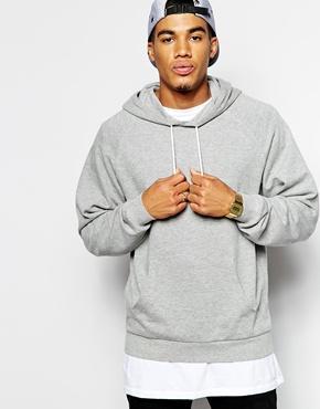 Asos Oversized Hoodie - Gray Marl