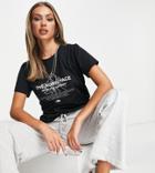 The North Face Front Peak Relaxed T-shirt In Black Exclusive At Asos