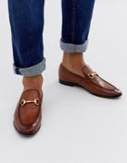Office Lemming Bar Loafers In Tan Leather