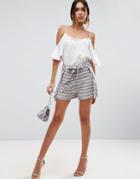 Asos Stripe Skort - Multi