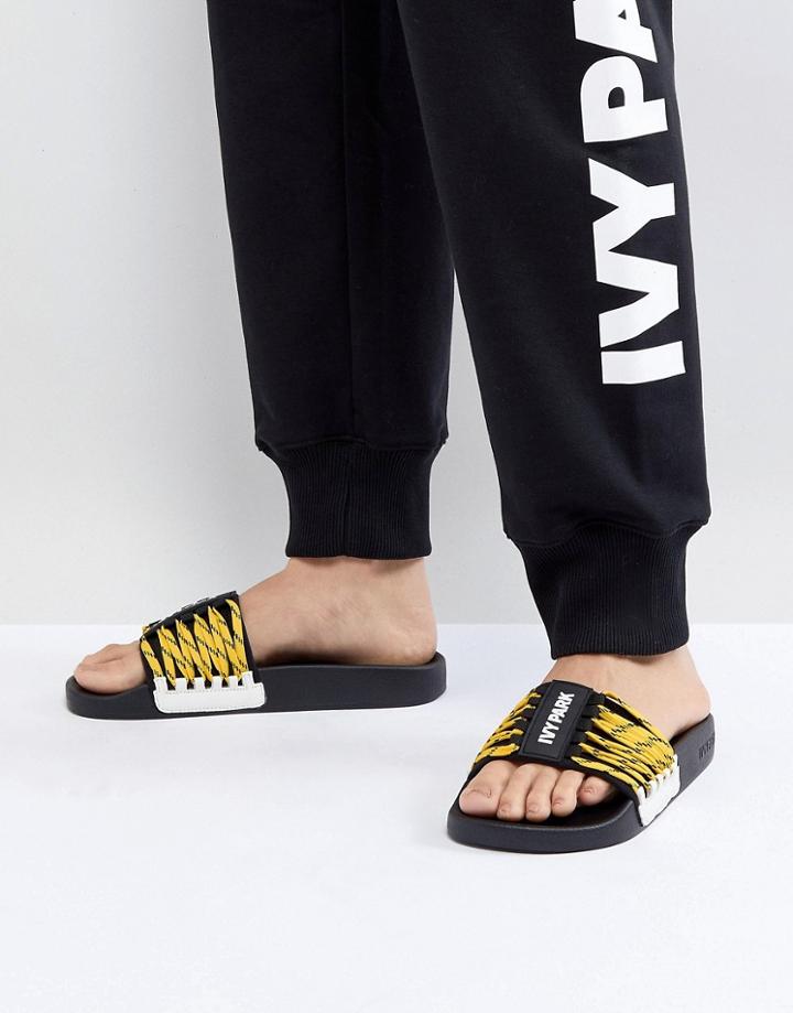 Ivy Park Lace Up Slider Sandals - Multi