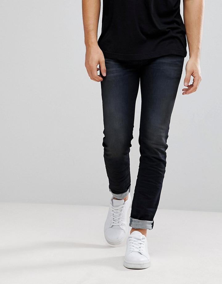 Diesel Sleenker Jeans In Darkwash - Navy