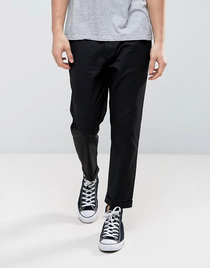Allsaints Slim Fit Cropped Pant - Black
