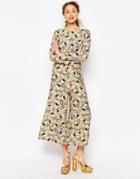 Asos Africa X Chichia Awkward Length Jumpsuit In Geo Floral Print - Multi