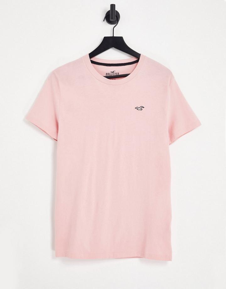 Hollister Icon Logo T-shirt In Pink