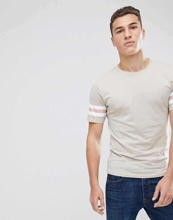 Only & Sons Crew Neck Longline T-shirt - Gray