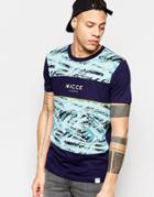 Nicce Abstract T-shirt - Navy