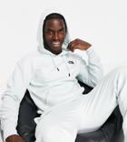The North Face Oversized Essential Hoodie In Blue Exclusive To Asos-blues