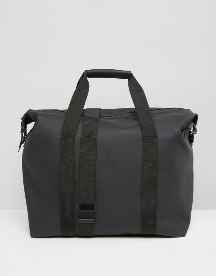 Rains Zip Bag In Black - Black
