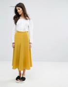 Max & Co Paradiso Midi Skirt - Yellow