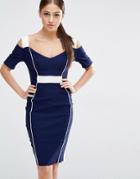 Vesper Cold Shoulder Cut Out Pencil Dress