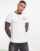 Ellesse Crew Neck Chest Logo T-shirt In White