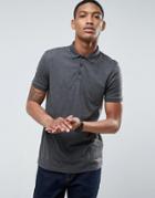 Asos Design Polo Shirt In Charcoal - Gray