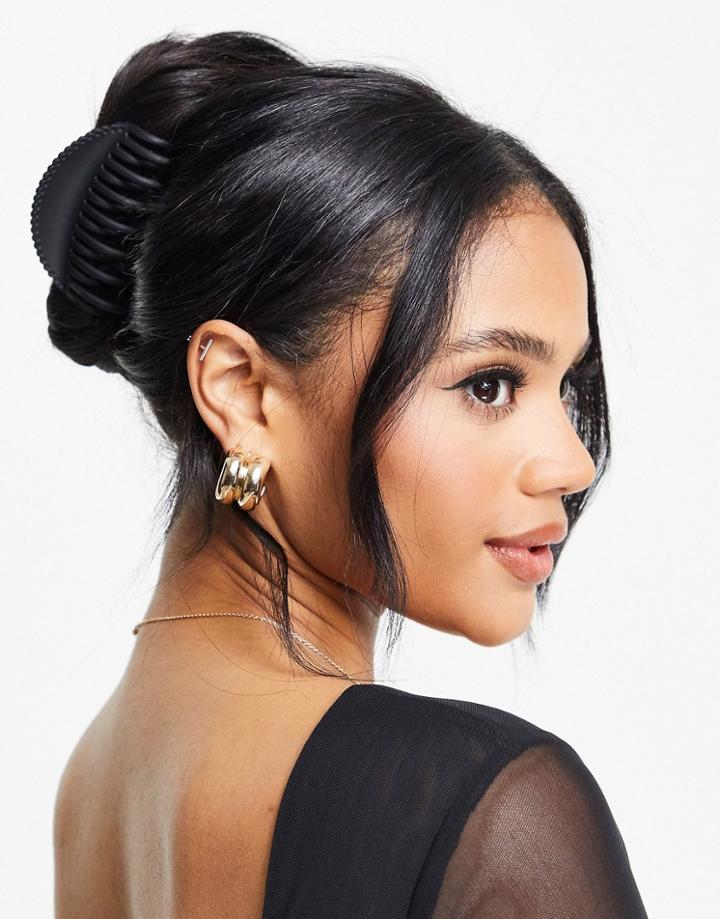 Designb London Hair Claw In Matte Black