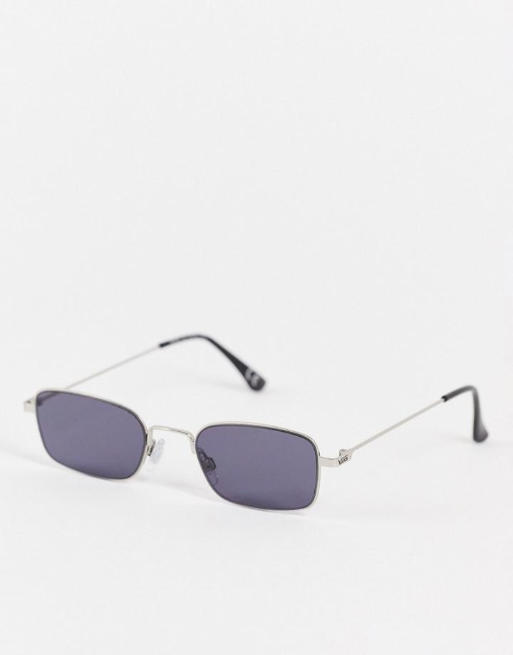 Vans Rectangle Frame Sunglasses In Silver