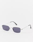 Vans Rectangle Frame Sunglasses In Silver