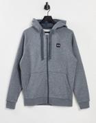 Under Armour Rival Fleece Zip Thru Hoodie In Gray-grey