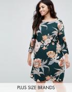 Junarose All Over Floral Shift Dress - Multi