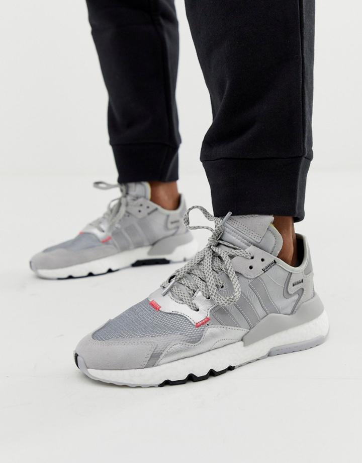 Adidas Originals Nite Sweatpants Sneakers In White