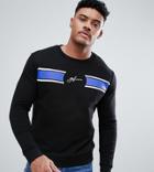 Good For Nothing Muscle Sweatshirt In Black With Script Logo Panel Exclusive To Asos - Black