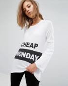 Cheap Monday Block Logo T-shirt - White