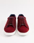 Ted Baker Werill Sneakers In Burgundy-red