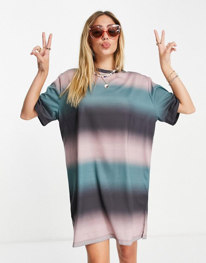 Bolongaro Trevor Ombre Jersey Tshirt Dress In Green