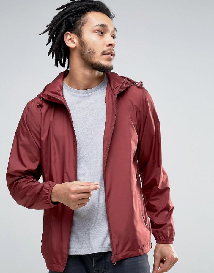 Esprit Light Weight Hooded Jacket - Red