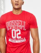 Russell Athletic Track And Field Logo Tshirt In Red