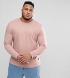 Only & Sons Plus Crew Neck Sweat - Pink